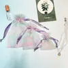 Bolsas de Gasa Cuadriculada para Souvenirs, Dulces y Galletas; Exquisito Almacenamiento de Artículos Pequeños; Bolsas de Gasa con Cordón Multicolor para Regalos