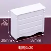 Materiales para Modelo de Mesa de Arena, Accesorios de Interior, Adornos para Maquetas Arquitectónicas, Armario Estilo Europeo, Zapatero, Refrigerador, Equipo de Audio, Inodoro, Escala 1:20