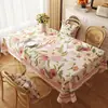 Mantel rectangular estilo americano, impermeable y a prueba de aceite, mantel de comedor sin lavado, nuevo modelo 2025, lujo ligero con sensación de alta gama, tapete protector para escritorio