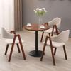 Mesa de recepción de negociación y combinación de silla para recepción de negocios, ocio, simple, creativa, tienda de té con leche, cafetería, mesa redonda pequeña, silla de comedor
