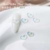 Red estrella cielo amor joyería para uñas mágico diamante plano decoración de uñas corazón tridimensional hielo a través de diamante para uñas al por mayor