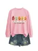 El otoño es mi favorito Amazon eBay sitio independiente moda versátil mujer cuello redondo manga larga sudadera