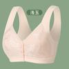 Zhangyan brasier inalámbrico cómodo para mediana edad y ancianas, con hebilla delantera, transpirable de encaje, talla grande, chaleco acolchado para mamás
