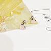 Color acero plata Serie Acero titanio material incoloro superventas nuevo superventas aretes de tornillo tachuelas para cartílago