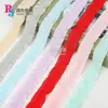 En stock al por mayor encaje elástico de encaje bilateral de color de 2.5CM con encaje de oreja de madera cinturón elástico accesorios de joyería