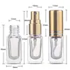 Al por mayor en stock 5 ml 10 ml 20 ml 30 botella cuadrada de perfume vidrio transparente sub-empaque de perfume botella de tubo de extracción botella de muestra pequeña