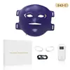 Dispositivo de Máscara de Fótons LED Luz Vermelha e Azul Silicone Máscara de Beleza Dispositivo Clareamento Fóton Rejuvenescimento Dispositivo Eletrônico de Beleza