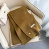 Bufanda de Lana de Oveja Tejida Cálida para Otoño e Invierno Bufanda Cálida Espesa Blanca para Mujer Ambiente de Otoño e Invierno Bufanda Versátil