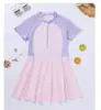 Maiô Peça Única Estilo Novo para Crianças Mais Velhas, Maiô Conservador para Alunos do Ensino Fundamental, Maiô de Praia Estilo Fresco Plus Size para Meninas