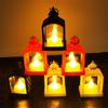 Lámpara de queroseno antigua con forma de caballo, portátil, con forma de vela LED retro transfronteriza, arco luminoso, pequeña lámpara de viento
