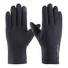 Guantes Calientes para Ciclismo al Aire Libre, Deportivos para Hombre, Cálidos, Compatibles con Pantalla Táctil, Cortavientos, Forro Polar para Exteriores, Guantes a Prueba de Frío para Otoño e Invierno