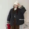 Estilo Coreano Nueva Chaqueta de Algodón con Retazos a Cuadros Relleno de Plumón para Mujer Corta Holgada Acolchado de Diamantes Ligera Petite Dopamina