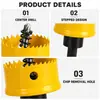 Broca Abridora de Agujeros Metálicos para Taladro Eléctrico con Vástago Hexagonal para Chapa de Hierro, Caja Eléctrica, Pladur, Carpintería, Plástico, Acrílico