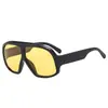 Gafas de Sol Retro de Marco Grande Europeas y Americanas Transfronterizas Douyin Personalizadas para Fotografía Callejera Gafas de Sol con Protección Solar Gafas de Sol de Moda para Mujer
