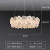 Lámpara de araña para sala de estar estilo francés con flores de cristal, modelo nuevo de espectro completo de alta gama para comedor, dormitorio y estudio