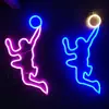 Nuevo LED dunk. Fondo de pared de luz de neón de patada de balón fiesta navideña atmósfera del hogar barra de luz decoración de habitación