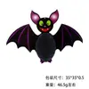 Banner de Halloween Transfronterizo con Brillo Dorado Decoración para Fiesta Bandera de Fantasma con Brillo Espolvoreado Bandera de Papel de Fantasma Lindo en Stock