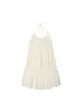 Vestido Feminino de Moda Europeia e Americana Marca Z com Decote Halter Mais Vendido no Aliexpress Transfronteiriço Cor Damasco Poliéster Elástico Sexy Za