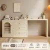 Penteadeira Quarto Simples Moderno Mesa de Cabeceira Mesa de Maquiagem Gabinete de Armazenamento Integrado 2026 Novo Estilo Creme Penteadeira de Maquiagem