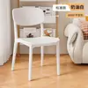 Respaldo de silla de plástico restaurante apilable mesa y sillas de comedor engrosado moderno minimalista taburete de lujo ligero silla de comedor nórdica para el hogar