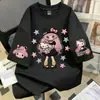 (Qualidade Física) Roupa Infantil 100% Algodão, Camiseta para Meninas, Roupa de Verão de Manga Curta, Tops Infantis para Meninas Mais Velhas, Manga Meia-Manga Soltinha
