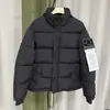 ST Estilo Tie-dye Gradiente Novo Cruzamento de Fronteira Xadrez com Seções Horizontais Jaqueta Puffer Acolchoada com Capuz Removível Quente Roupas de Algodão Estilo Americano