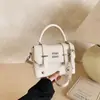 Bolso Pequeño Cuadrado de Hombro Simple de Gama Alta de Nicho Nuevo para Mujer, Bolso de Mano Versátil de Moda y Bolso Cruzado