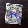Gran cielo negro pintado a mano dorado Thangka pintura núcleo Zakilam Dios negro de la riqueza Pintura del dios amarillo de la riqueza Thangka pintura núcleo lienzo especial