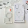Adecuado para iPhone 17 Transparente Acrílico Magnético Funda para Teléfono Al por Mayor Magsafe Apple 16 Promax