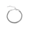 Pulsera Redonda de Hueso de Acero de Titanio de Marca de Moda Transfronteriza, Pulsera Hip-Hop Punk para Hombres, Accesorios de Moda de Gama Alta para Mujeres