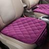 Cojín para asiento de coche otoño e invierno Nuevo terciopelo de cristal sin respaldo pequeño de tres piezas no restrictivo cálido Cojín general para asiento de coche