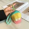 Boné Popular com Bico de Pato Colorido Dopamina Porta-Moedas Armazenamento Porta-Moedas Bolsa para Fones de Ouvido Pingente de Chaveiro Pequena Bolsa