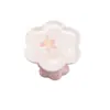 Soporte de Cerámica Estilo Japonés con Tapa Pinta a Mano de Flor de Cerezo para Accesorios de Ceremonia de Té, Soporte para Tapa de Tetera de Arcilla Púrpura, Tapa de Taza, Tapete para Colocar la Tapa del Té con Diseño Floral