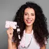 Mosquetón Spot Arco Corazón Identificación Doble Cara Impreso UV Correa para Cuello Identificación Desmontable Cuerda de Seguridad Anti-Pérdida