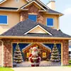 Decoraciones de Escena Más Vendidas Transfronterizas, Pegatinas Navideñas para Garaje, Telas Colgantes Más Vendidas en Amazon, Decoraciones para Fiestas de Año Nuevo