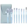 Set de Pinceles de Maquillaje 18 Piezas Base Polvo Corrector Sombra de Ojos Rubor Aplicador de Pincel de Maquillaje Base Set de Viaje