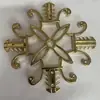 Porta Deslizante Abs Galvanizada Ultra-Resistente Luxo Leve Flor de Porta Porta de Vidro Vazada Flor Decorativa Durável Flor de Plástico