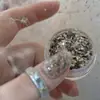 Explosiones de网红 material original para arte de uñas estilo retro Nanyang otoño roca lentejuelas mixtas brillo sudeste asiático tierra secreta