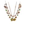 Nuevo Collar de Borlas Apiladas de Doble Capa de Mariposa de Cristal Moda para Mujer Collar Versátil de Alta Gama Accesorios Elegantes de Lujo Ligero