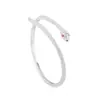 Pulseira Cobra Open Spirit Prata Ins Feminina Luxo Leve Moda Tendência Hip-Hop Engraçada Assustadora Alienígena Cobra Pulseira