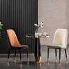 Silla Nórdica para Influencer Respaldo Silla para el Hogar Silla de Comedor para Restaurante Silla de Ocio de Lujo Ligero Silla para Oficina de Ventas Escritorio de Reuniones Silla de Cuero