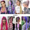Trenzas Coloridas de Fibra Sintética Africana, Pelucas Degradadas, Cabello Trenzado, Extensiones de Rastas