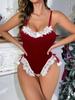 Fabricante Mayorista Nota: Mono Sexy con Tirantes Popular Navideño Transfronterizo: Alguna decoloración, Liquidación a bajo precio