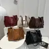 Bolso Retro de Moda de Alta Gama para Viajes Cotidianos 2025 Otoño e Invierno Nuevo Bolso de Hombro Grande de Capacidad para Mujer Bolso Tote de Trabajo