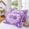 Toalla de Almohada de Peonía Vintage Algodón Engrosado Extra Grande Universal Cuatro Estaciones Absorbente de Sudor Suave Adulto Individual Pareja Funda de Almohada
