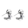 Pendientes Únicos con Perlas de Hielo en Forma de C Diseño de Nicho Pendientes de Alta Calidad Pendientes Simples Elegantes de Estilo Frío para Mujer