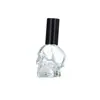 Venta al por mayor del fabricante Varios colores de Botellas de Perfume de 30 ml con Forma de Calavera, Botellas de Cáñamo, Botellas Pequeñas para Aceites Esenciales y Botellas de Vidrio para Manualidades