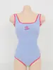 Traje de baño de una pieza tipo triángulo coreano, Femenino sin espalda para niña, Estilo nuevo fresco, Traje de baño transfronterizo para vacaciones en aguas termales