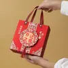 Nova Casa de Casamento Estilo Chinês Fosca Caixa de Doces com Gaveta Dourada para Chá de Casa Nova Aniversário Festa de Lua Cheia Lembrancinha Caixa de Presente de Retorno