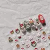 Carnaval de Natal Ursinho Branco Cavalo de Tróia Alívio de Natal Adesivo para Nail Art Porta-Canetas para Caderno Câmera Decoração DIY